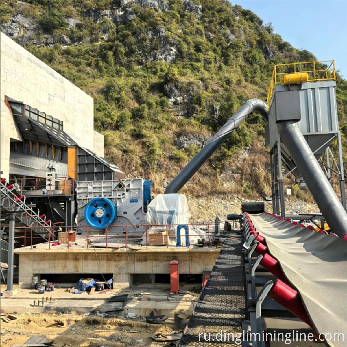 Copper Ore Stone Jaw Crushing Line